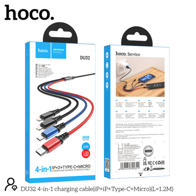 Hoco DU32 4 in 1 Charging Cable