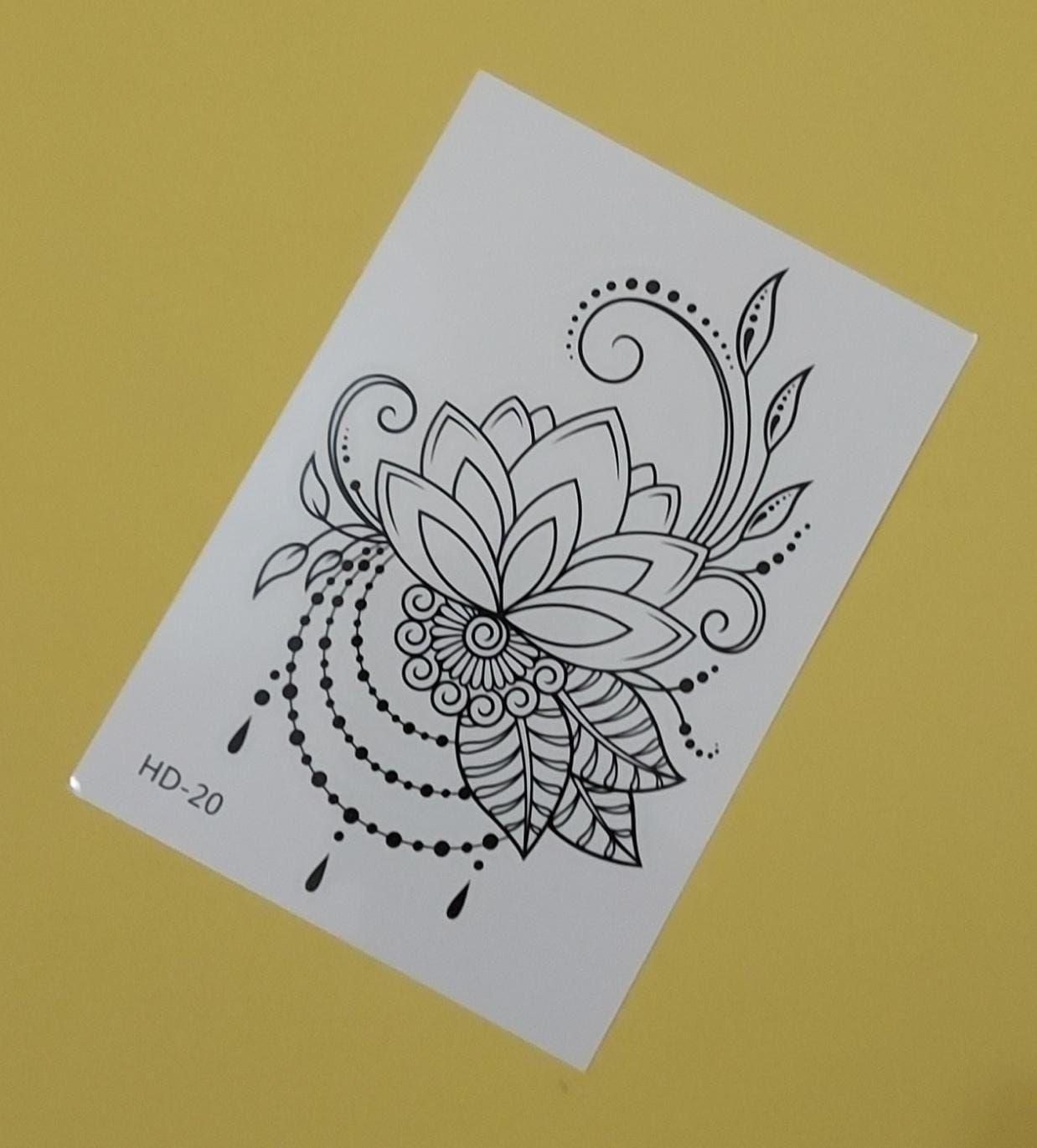 Temporary Tattoo (Black) Hd-20