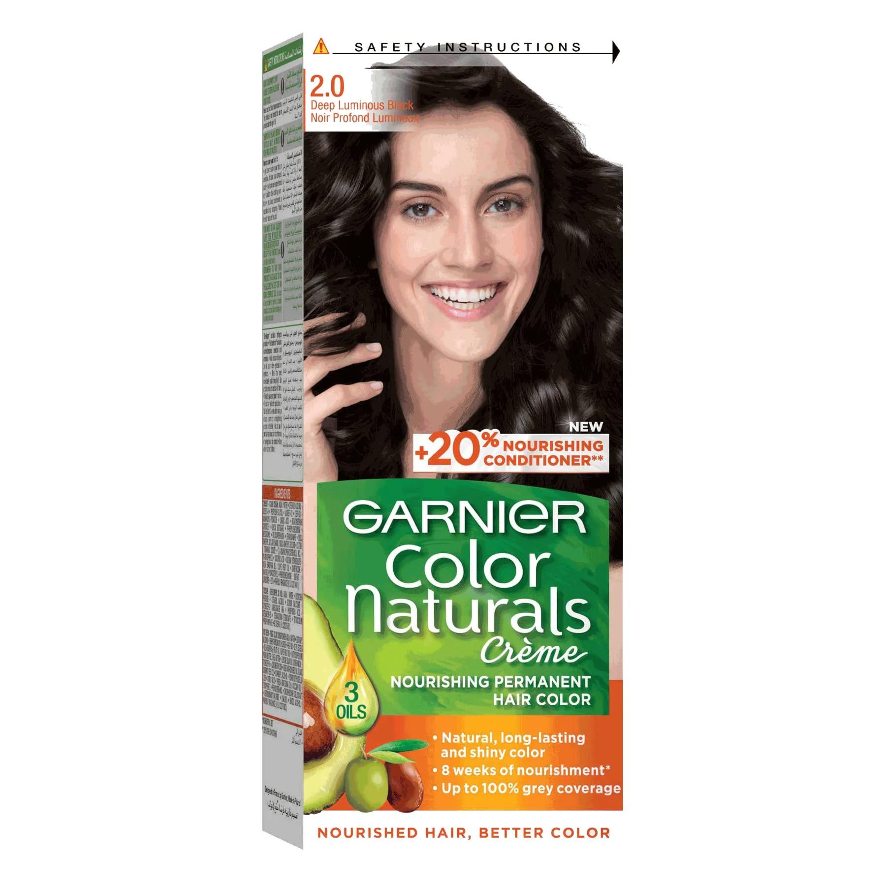 Garnier Color Naturals Creme 2 Deep Luminous Black Noir Profond Lumineux 2