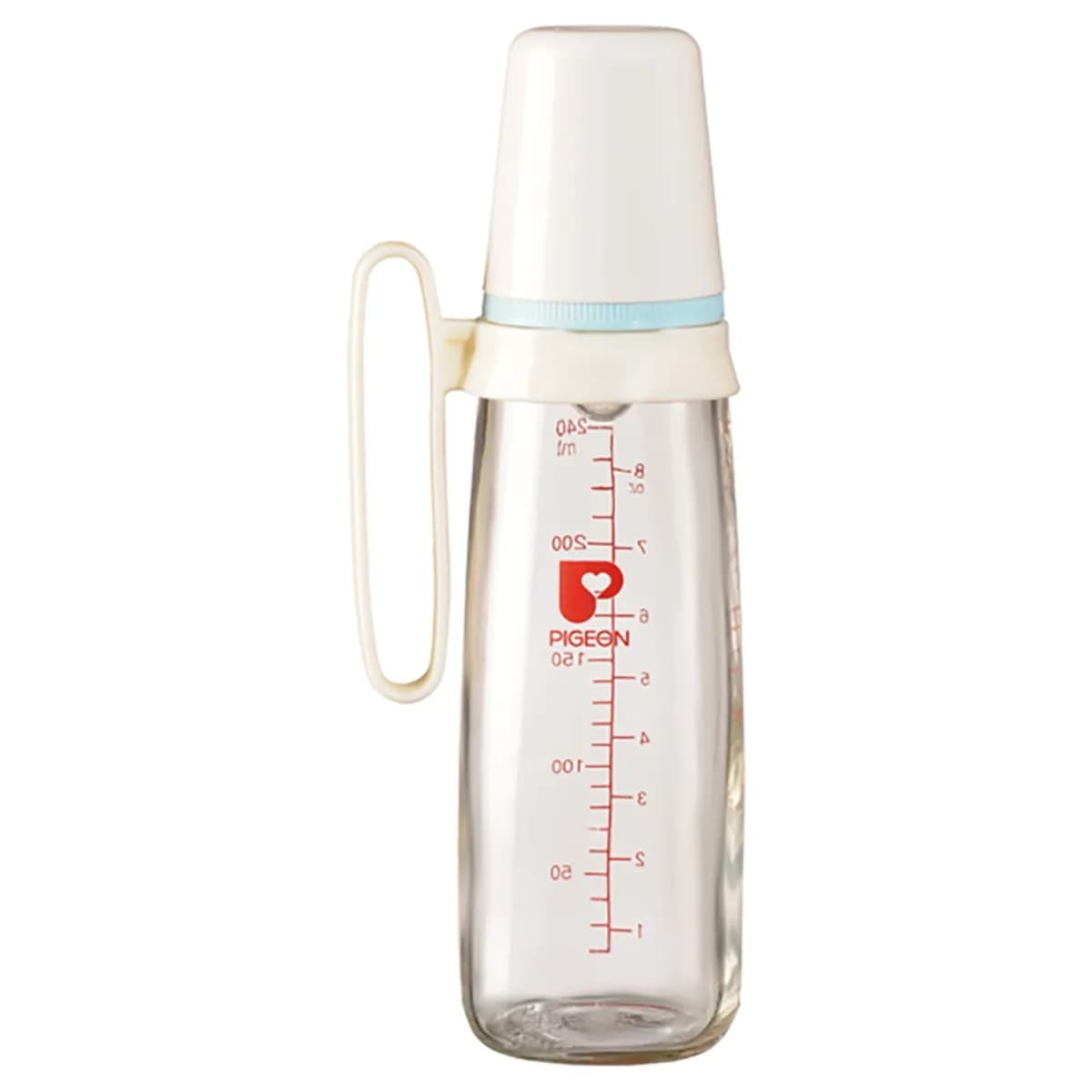 Pigeon Flexible Glass Bottle Code:pa226-k8 With Round Hole 4+m With Handle 240ml