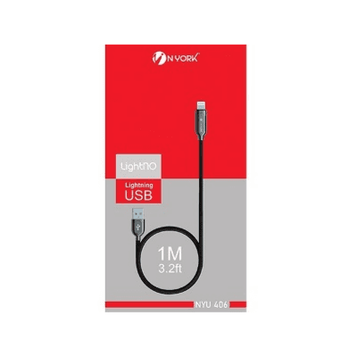 Nyork Lightning Usb Cable 1m 3.2ft Nyu 406