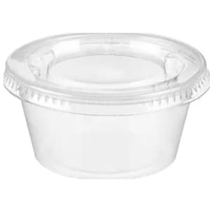 1 Oz Sauce Pot With Lid - 100 Pieces