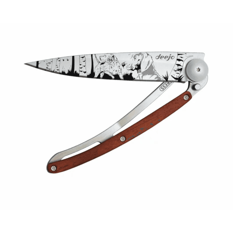 Coral Wood / Hunting Day Pocket Knife