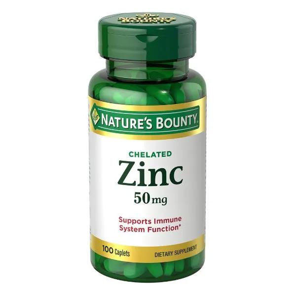 Natures Bounty Zinc 50mg 100 Tabs