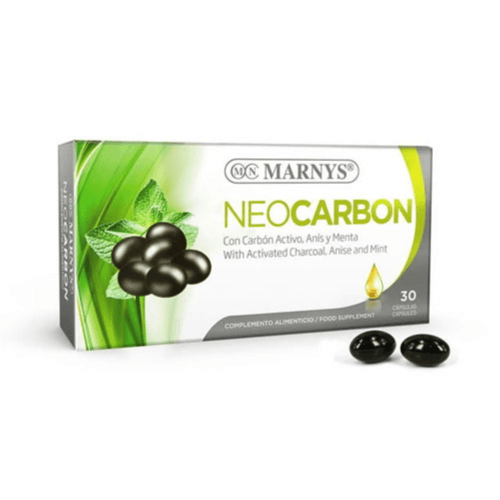 Marnys Neocarbon Activated Charcoal, Anise And Mint 30 Capsules