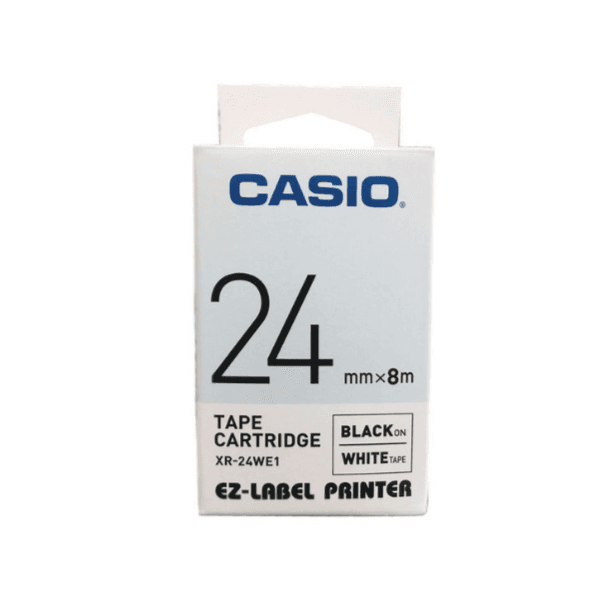 Casio Tape 24mm Black And White