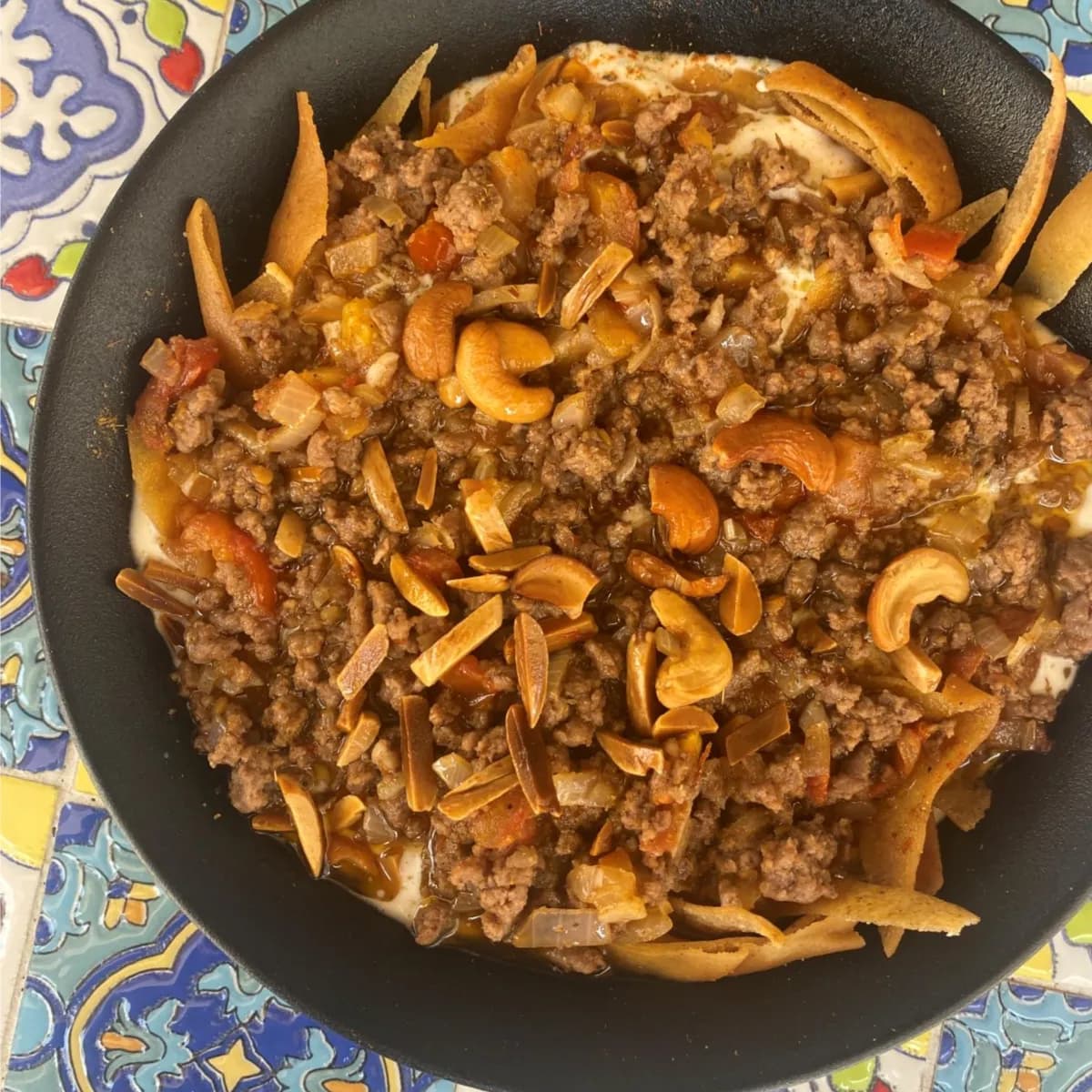 Fatteh With Meat