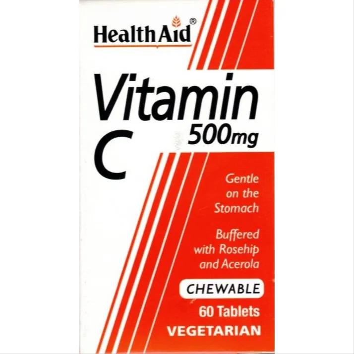 Health Aid Vitamin C-500 Mg Tablet 60 Pieces