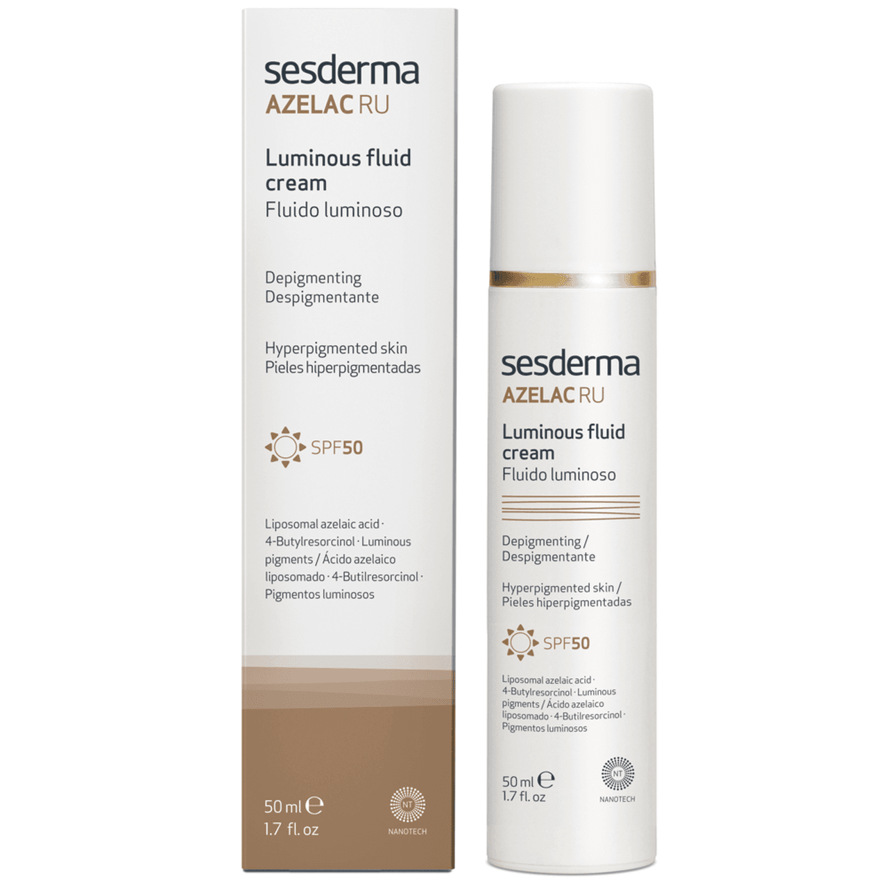 SESDERMA AZELAC RU LUMINOUS FLUID CREAM 50ML