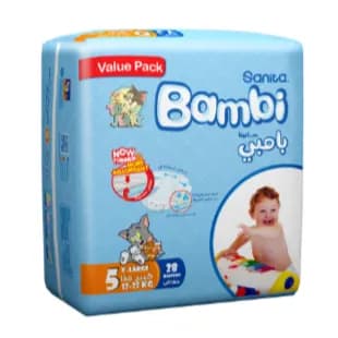 Bambi Diapers 5 XL 28's