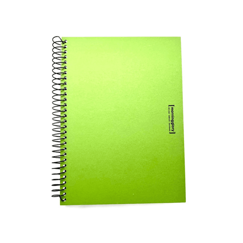 4 index Notebook from Morning Glory 104 sheets size B5 green colour - 9156