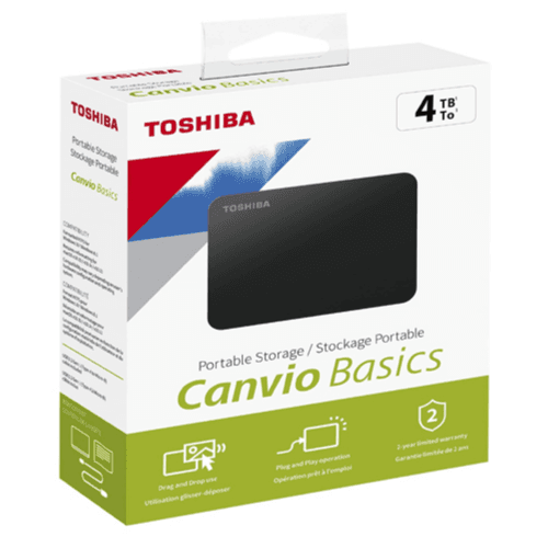 Toshiba 4TB Canvio Basics Portable External Hard Drive