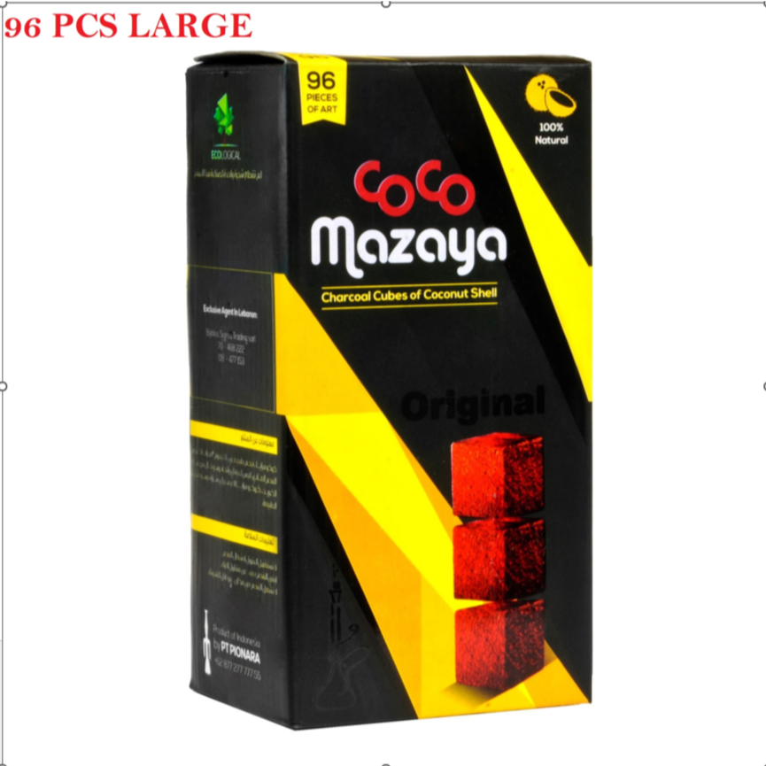 Coco Mazaya Charcoal 96pcs Lrg