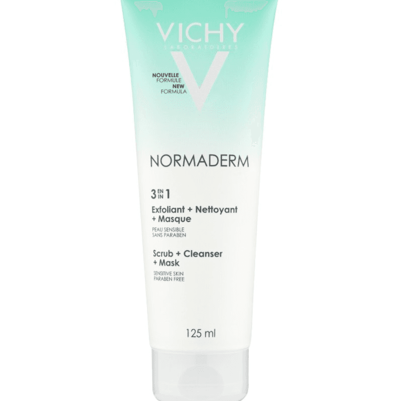 Vichy Normaderm 3 in 1 Scrub Cleanser Mask 125ml