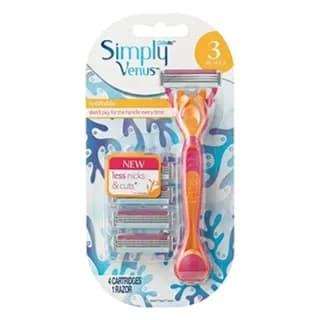 Gillette Simply Venus 3 Blades Refillable 3+1 Free