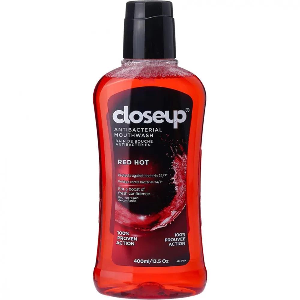 Closeup Antibacterial Mouthwash Protects Against Red Hot 300Ml