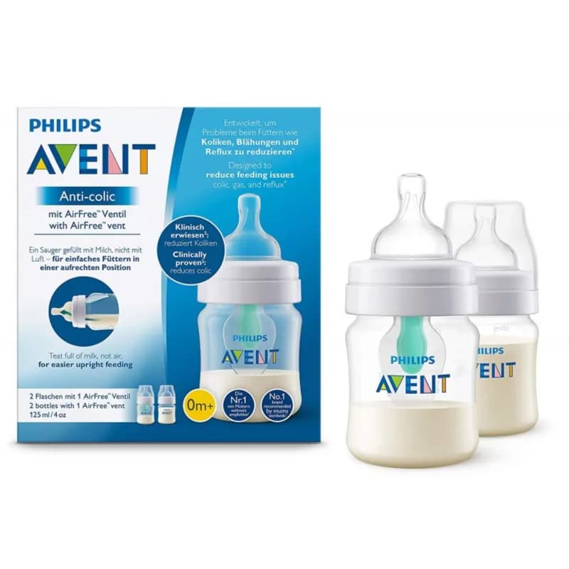 Philips Avent Anti-colic Bottle With Airfree Vent 125ml Set Of 2