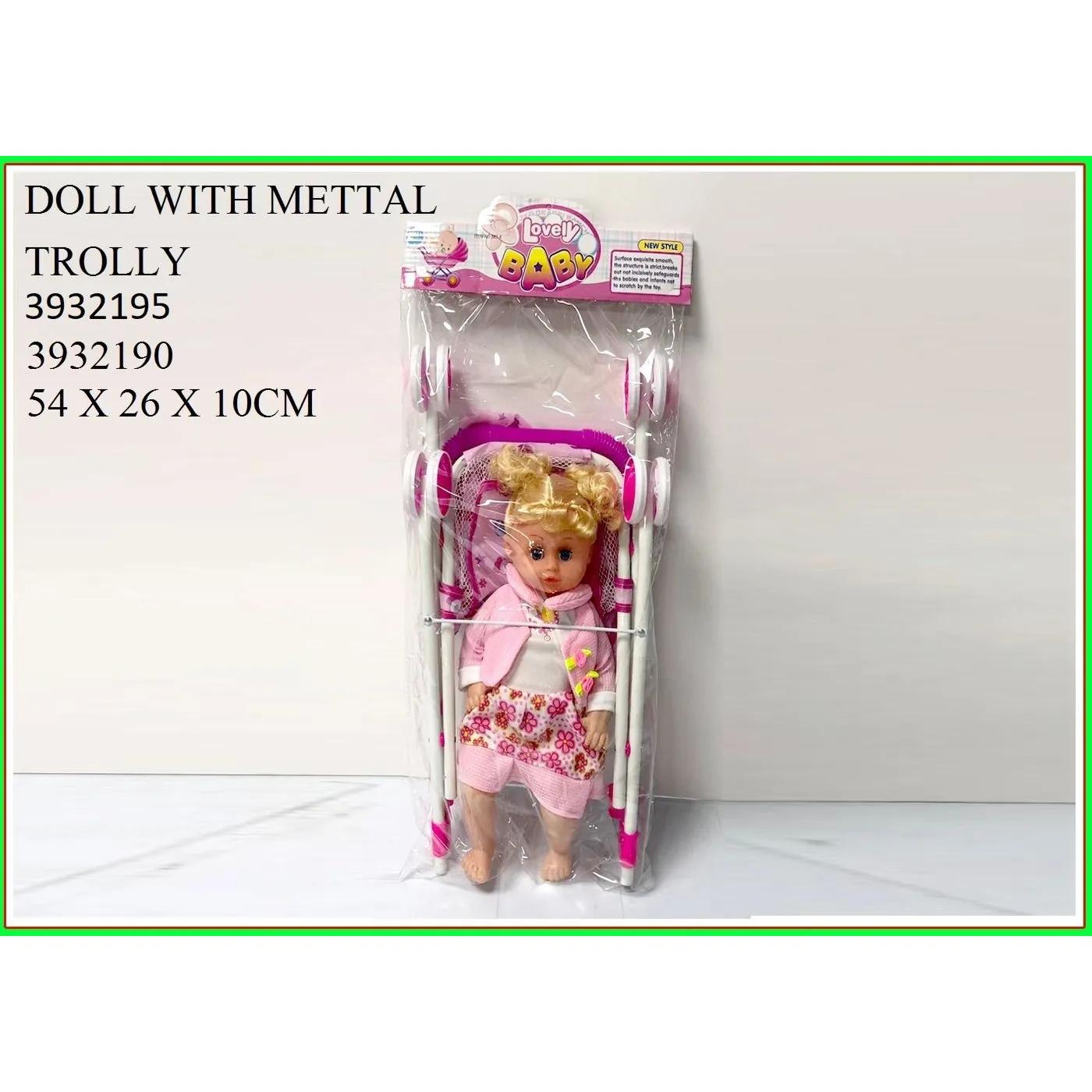 Doll With Trolley Metal