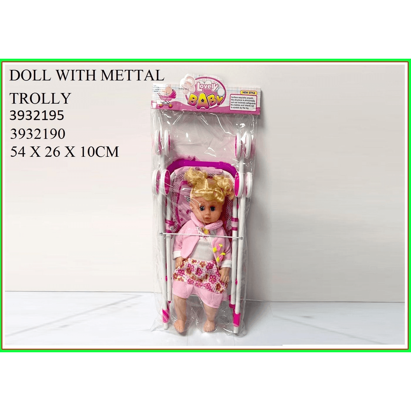 Doll With Trolley Metal