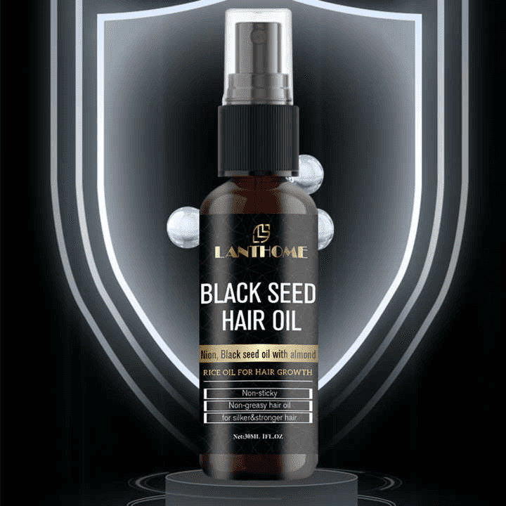 Lanthome Black Seed Hair Oil Spray 30Ml - Nion Black Seed Oil With Almond Rice Oil For Hair Growth And Stop Hair Falling, Scalp Treatment