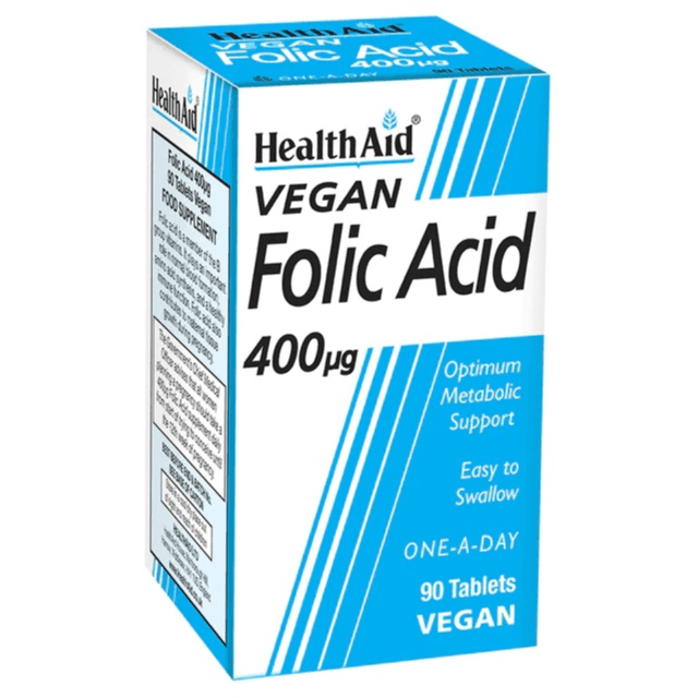 Health Aid Folic Acid 400µg Tablets 90's