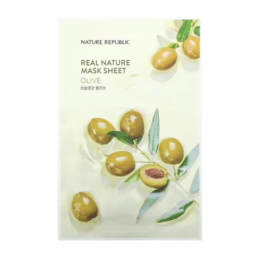 Nature Republic Real Nature Beauty Mask Sheet Olive 1sheet 23ml