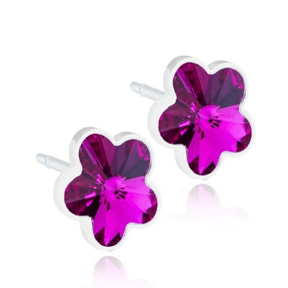 Blomdahl Medical Plastic Flower 6mm Fuchsia 15-0130-09 B