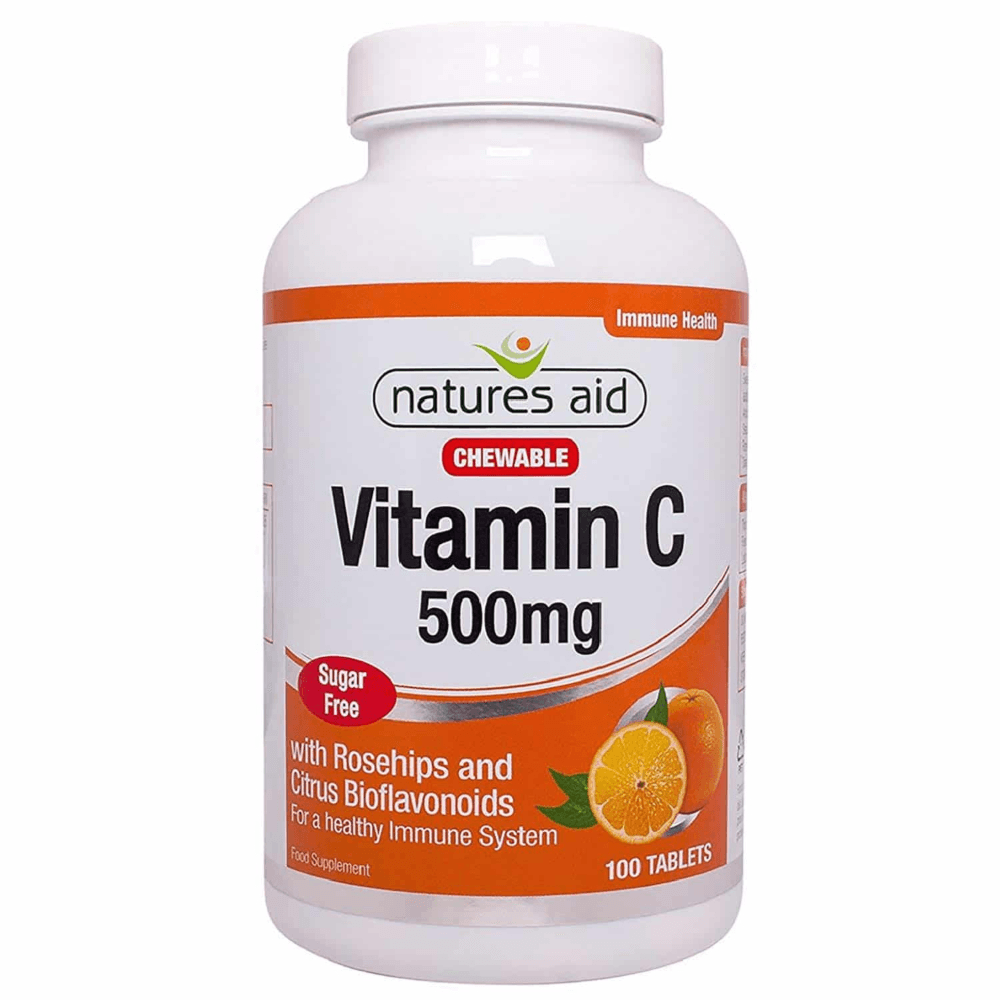 Natures Aid Chewable Vit C 500 Mg 100 Tablets