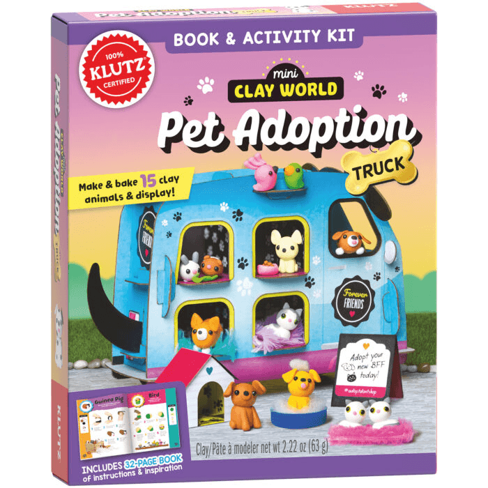 643862 Mini Clay World Pet Adoption Truck (Multiple-component Retail Product / Other, Contains 1 Paperback / Softback And 1 Other Merchandise) By Editors Of Klutz