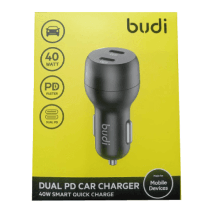 Budi 40W Dual PD Car Adapter