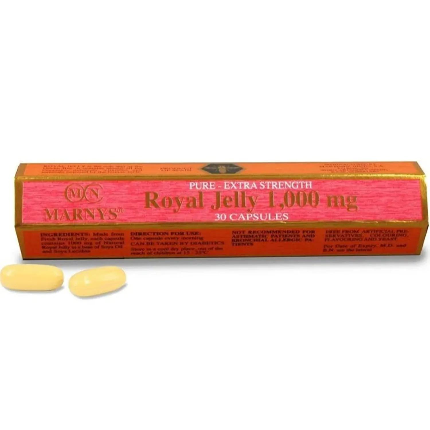 Marnys Royal Jelly 1000mg 30 Capsules