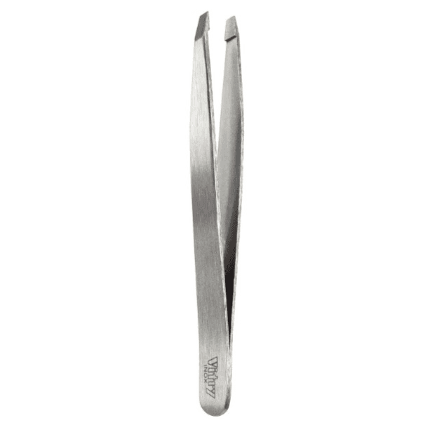 Vitry Professional Tweezers Slant Ends Stainless Steel 9Cm