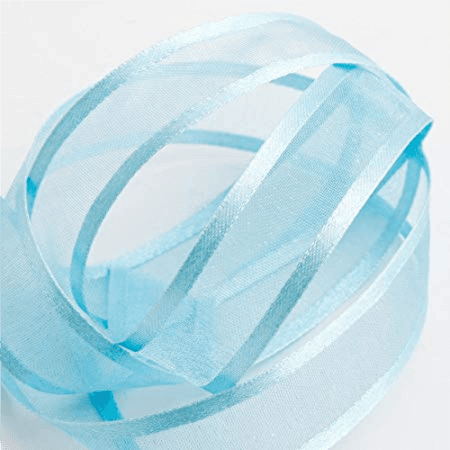 Sky Blue Organza Satin Edge Ribbon