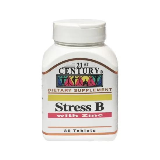 21st Century Stress B With Zinc, 30 Tablets