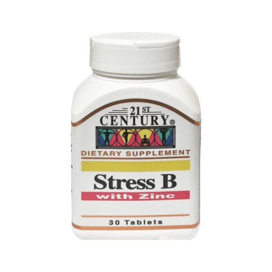 21st Century Stress B With Zinc, 30 Tablets
