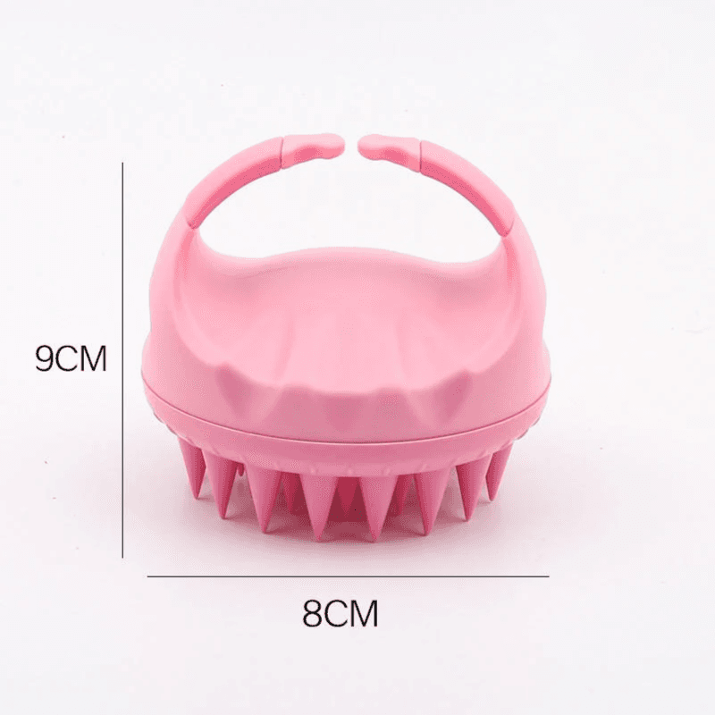 Hair Scalp Massager Shampoo Brush, Pink Cercle Shape