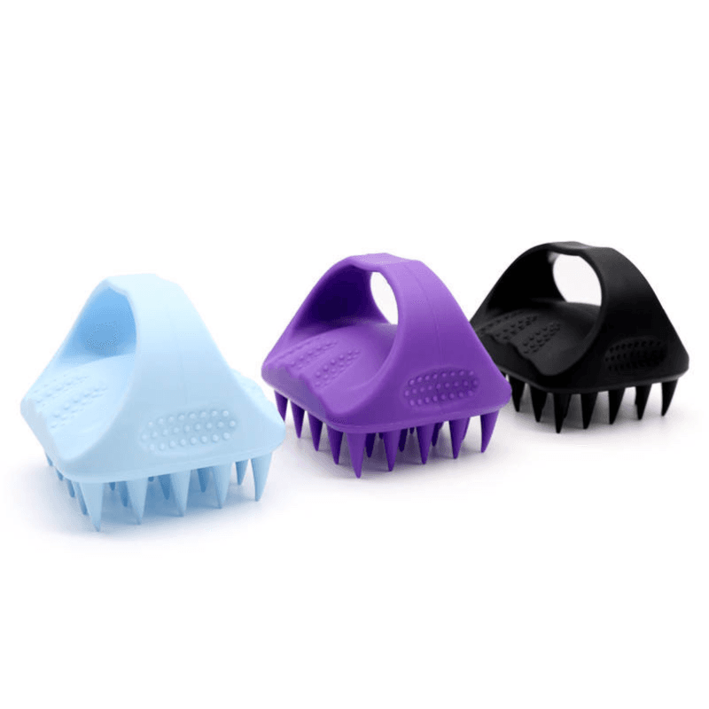 Soft Silicone Scalp Massager and Scrubber Shampoo Brush