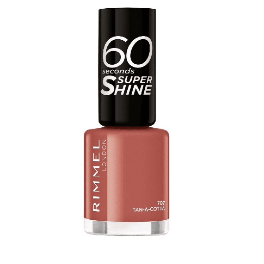 Rimmel London 60 Seconds Super Shine Nail Polish Tan A Cotta 707 8ml