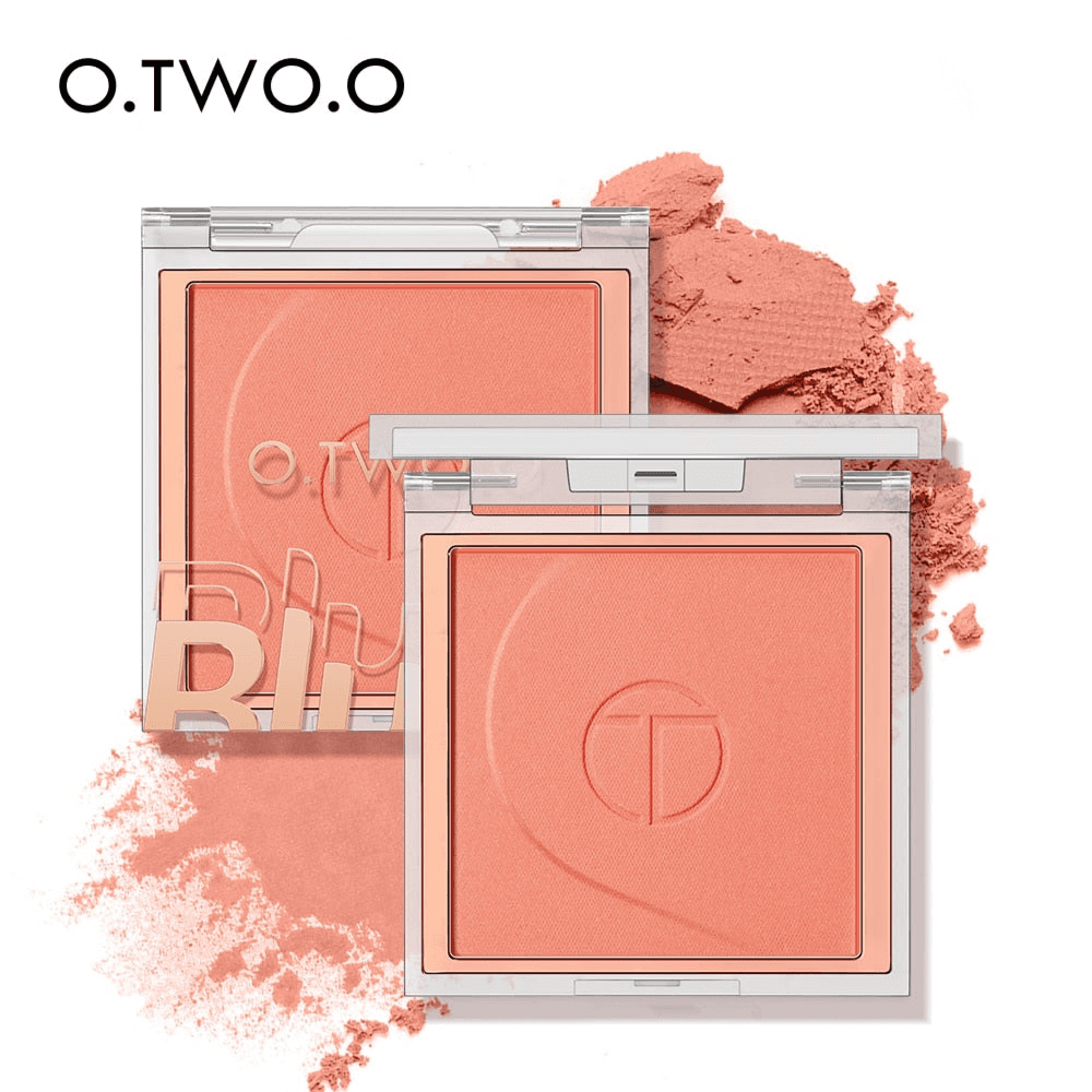 O.Two.O High Pigment 6 Natrual Color Blush Pallete Pink Blush Powder