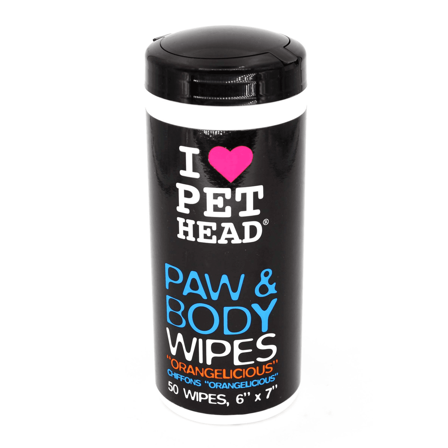 Pet Head Paw & Body Dog Cleansing Wipes -50 Count - Orangelicious Scent