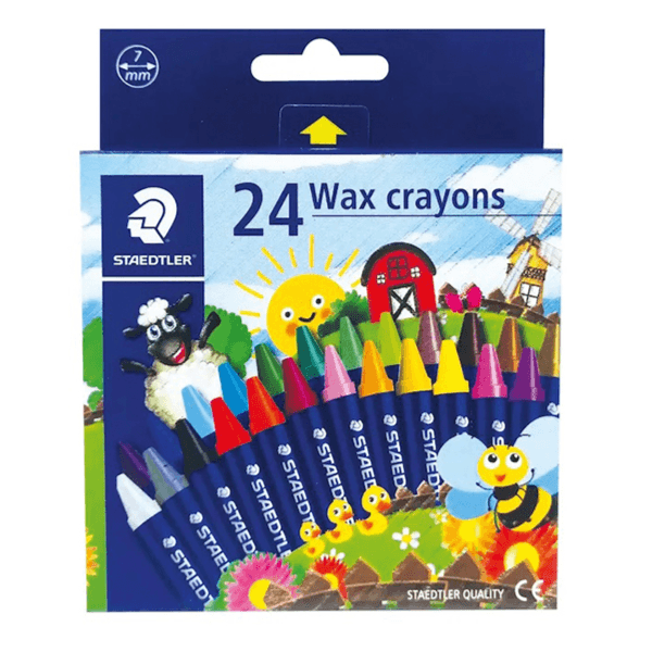 Staedtler Wax Crayons 24 Colors Cnst02