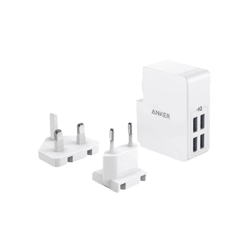 Anker Powerport 4 Lite Charger White A2042l21