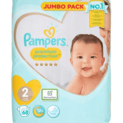 Pampers Premium Protection Size Two 68 Diapers