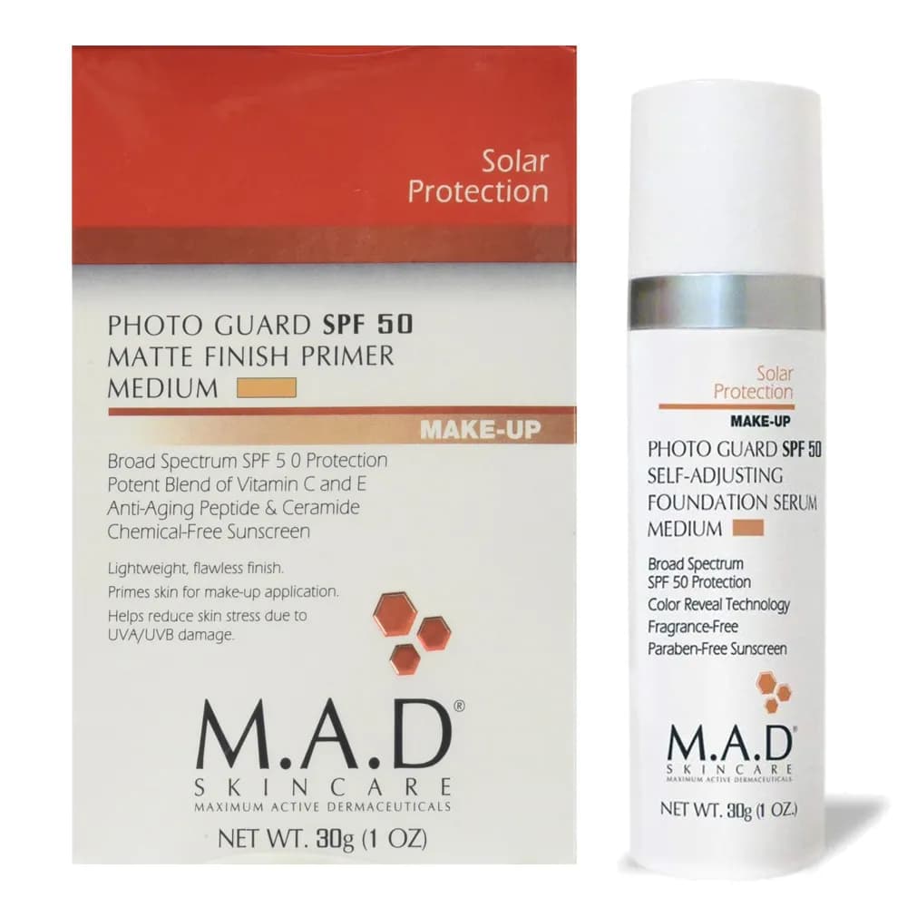 M.a.d Photo Guard Spf 50- Adjusting Foundation Serum - Medium