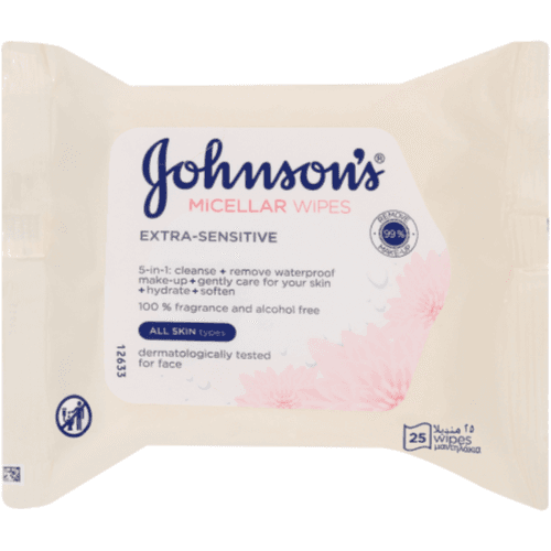 Johnson Micellar Wipes Extra Senstive All Skin Types