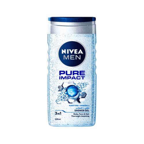 Nivea Men Pure Impact Shower Gel 3in1 250ml