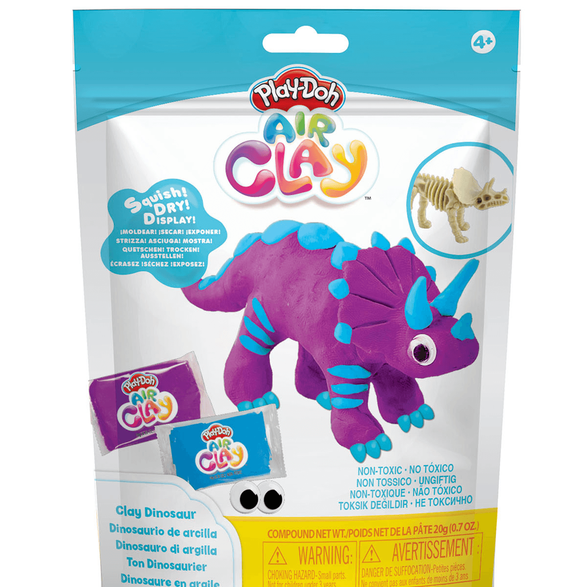 Play Doh Air Clay Dinosaur ( Violet )