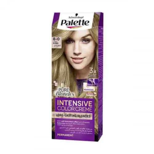 Schwarzkopf Palette 8-0 Light Blonde Intensive Color Creme Long - Lasting Intensity