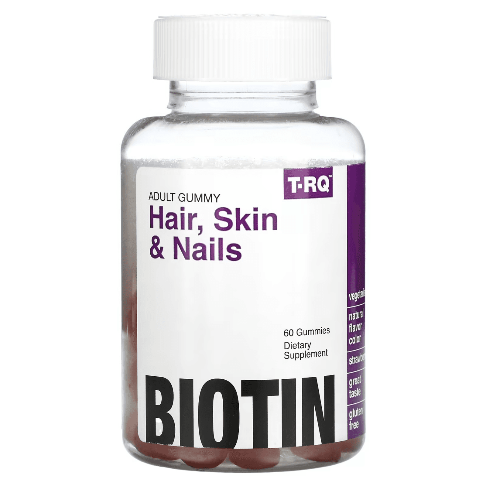 TRQ Hair Skin & Nails Biotin 60 Gummies