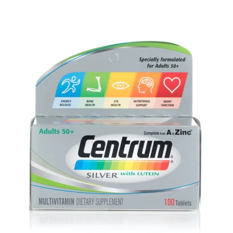 Centrum Silver W/lutein 100 Tabs